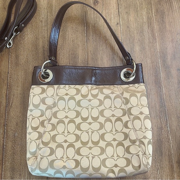 Coach Brown Hobo Bag Baguette Bag Shoulder Crossbody Y2K 90’s - Picture 7 of 10